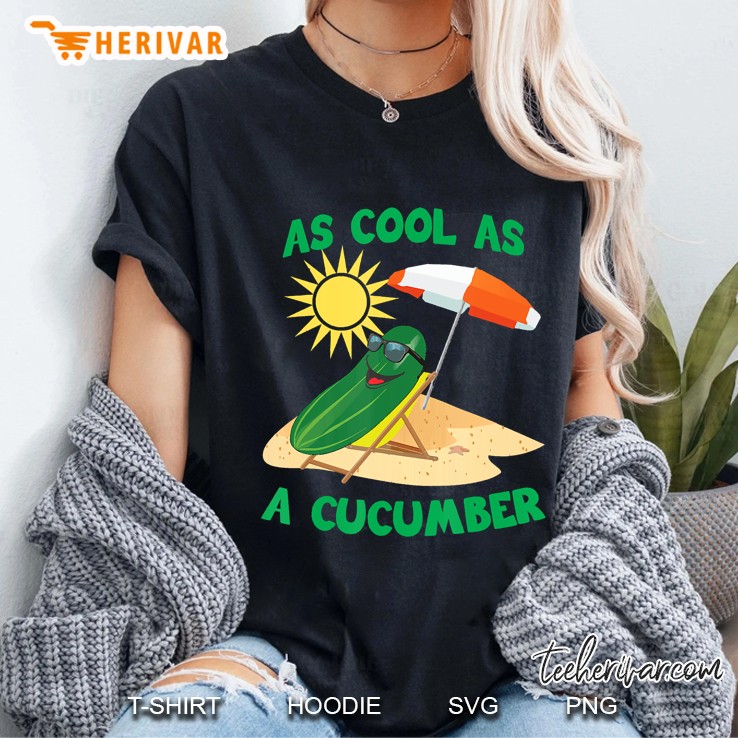 As Cool As A Cucumber Beach Ladies Tee