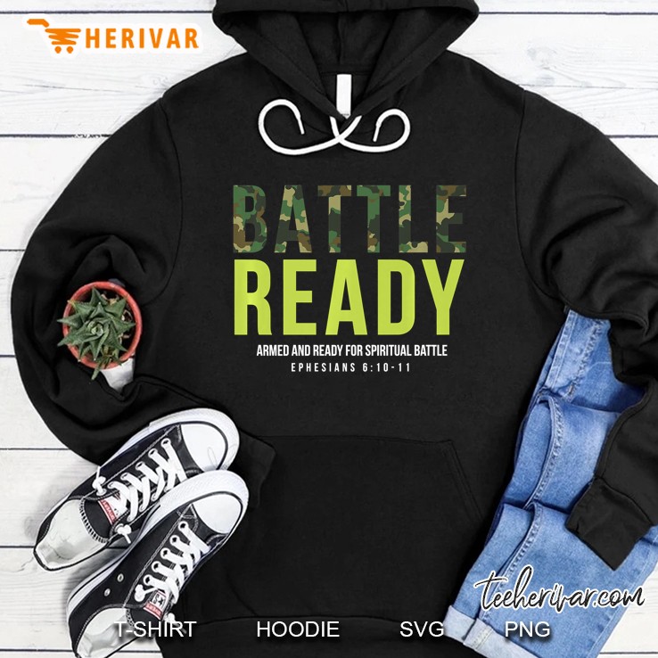 Christian Battle Ready Ephesians Camo Shirt Mugs