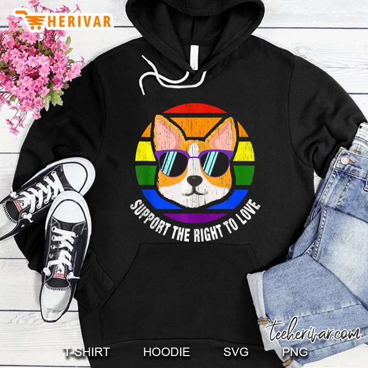 Corgi Dog Gay Pride Rainbow Flag Sunset Lgbt Pride Gifts Mugs