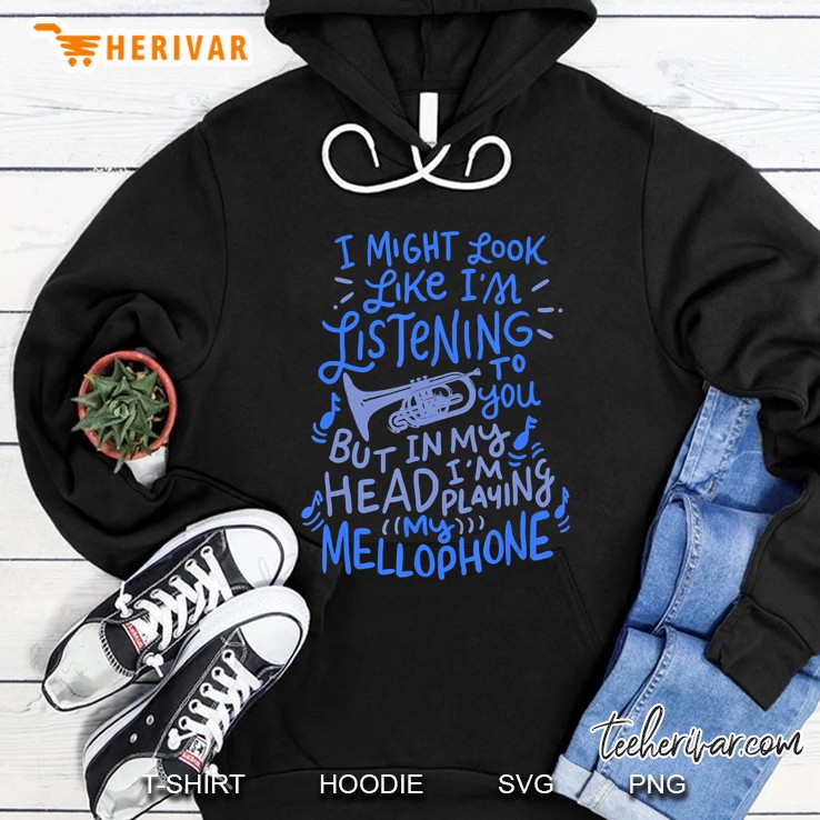 Mellophone Player Marching Band Shirt Music Hoodie