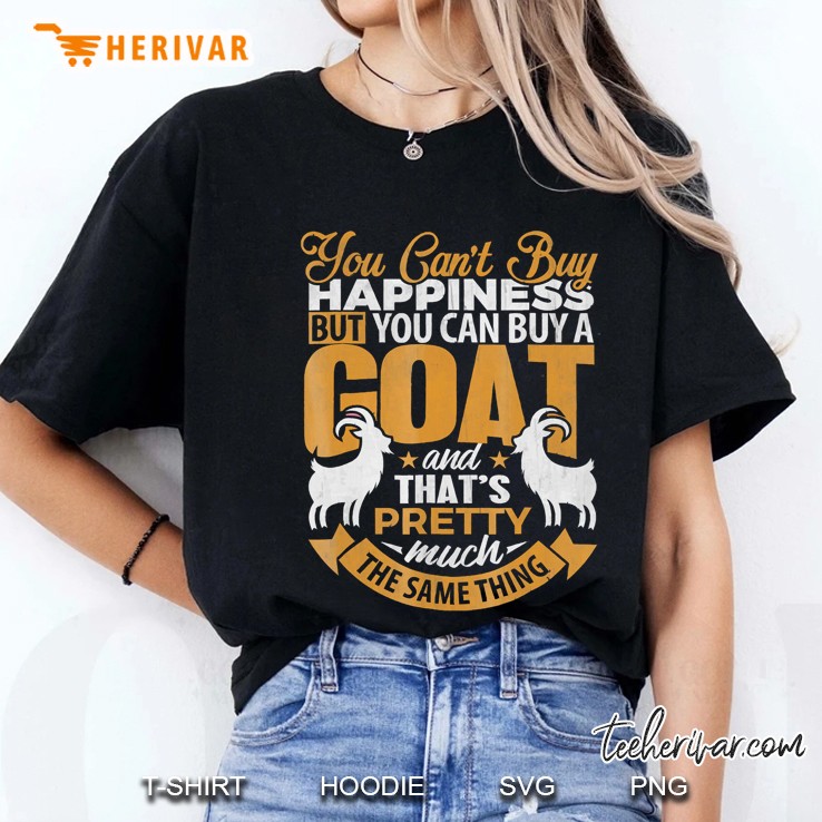 Goats You Can't Buy Happiness Goat Gif Hoodie