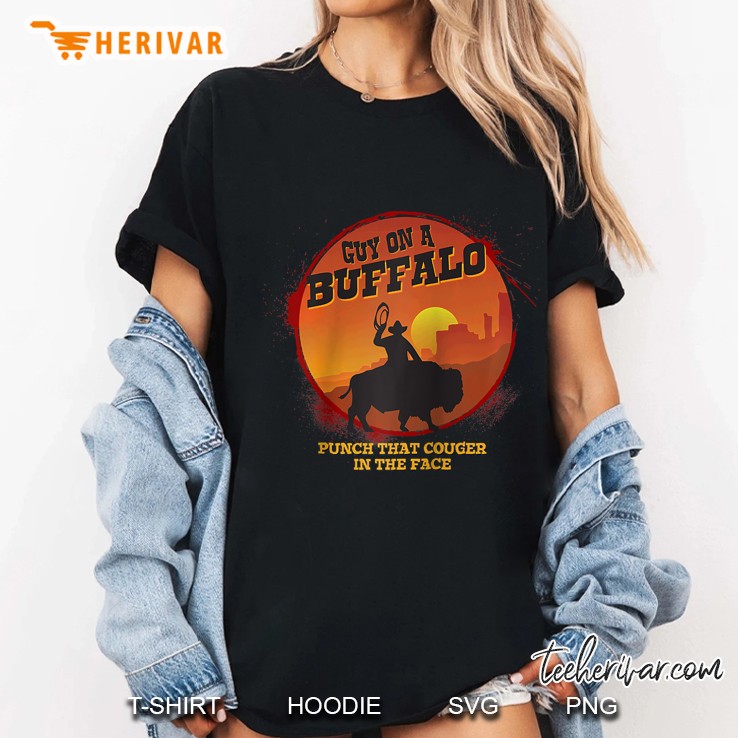 Guy On A Buffalo Sunset ~ Possum Possee Funny Raglan Baseball Ladies Tee