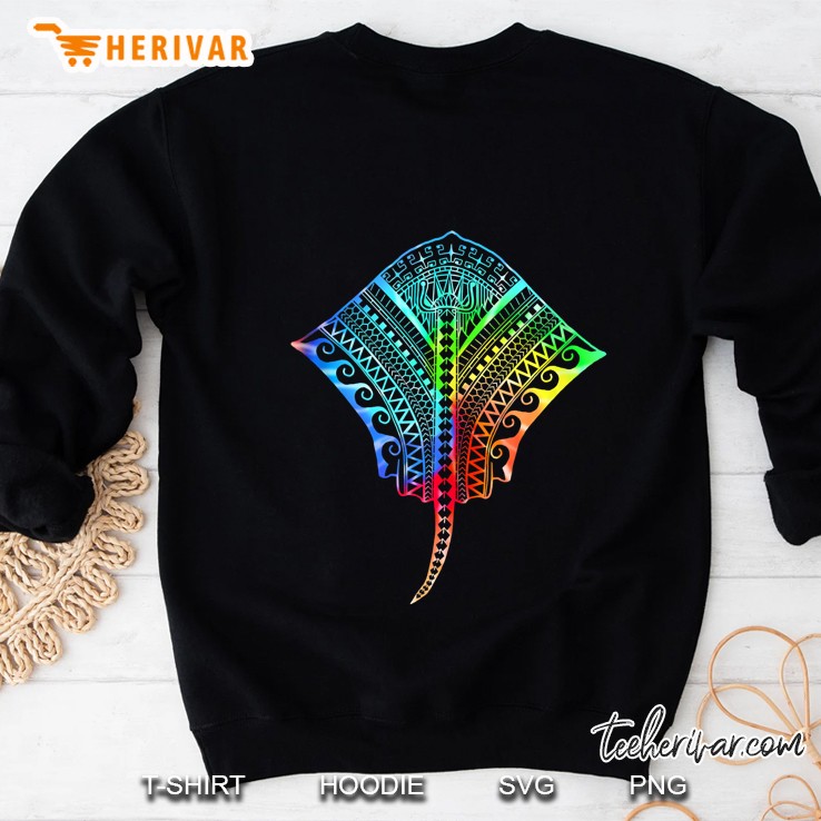 Hawaiian Tropical Tribal Stingray Beach Sweatshirt