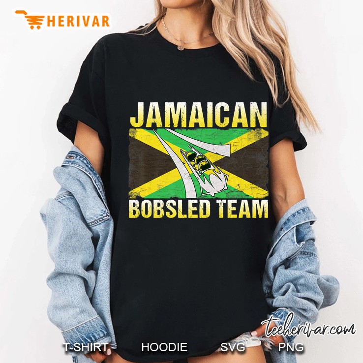 Jamaican Bobsled Team Jamaica Flag Premium Hoodie