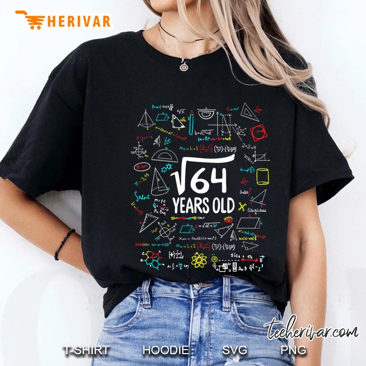 Kids 8Th Birthday 8 Years Old Square Root Of 64 Ver2 Ladies Tee