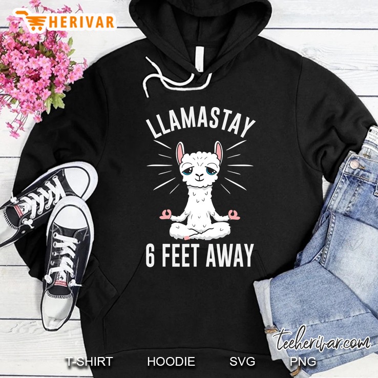 Llamastay 6 Feet Away Funny Social Distancing Llama Yoga Mugs