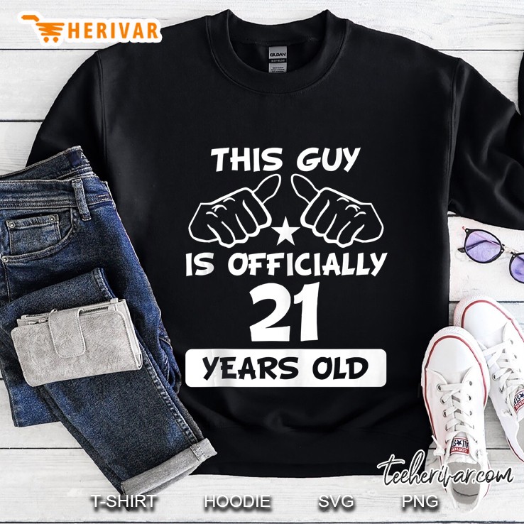 Mens This Guy Is Officially 21 Years Old Funny 21St Birthday Tank Top Mugs