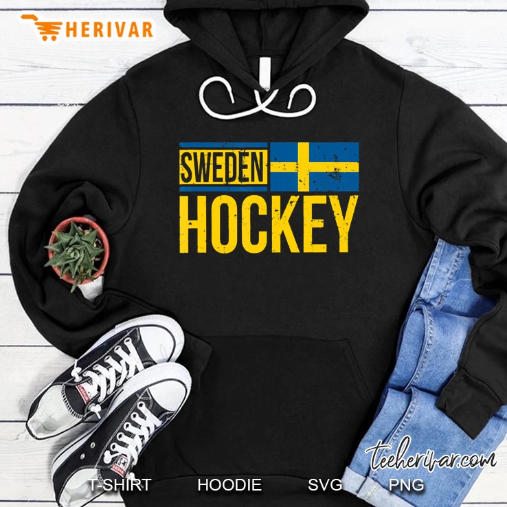 Sweden Hockey Swedish Tre Kronor Supporter Fan Sport Hoodie