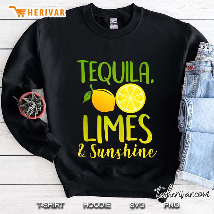 Tequila Limes & Sunshine Funny Summer Beach Vacation Party Mugs