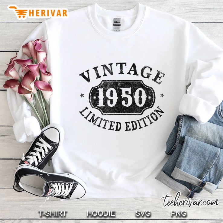 70 Years Old 70Th Birthday Anniversary Gift Limited 1950 Ver2 Sweatshirt