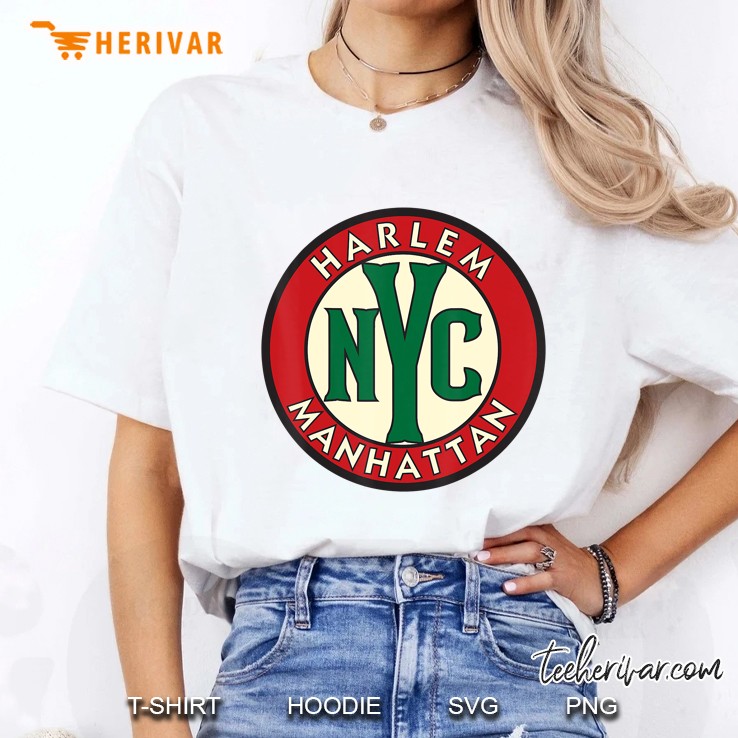 Harlem Manhattan Vintage Road Sign Ladies Tee