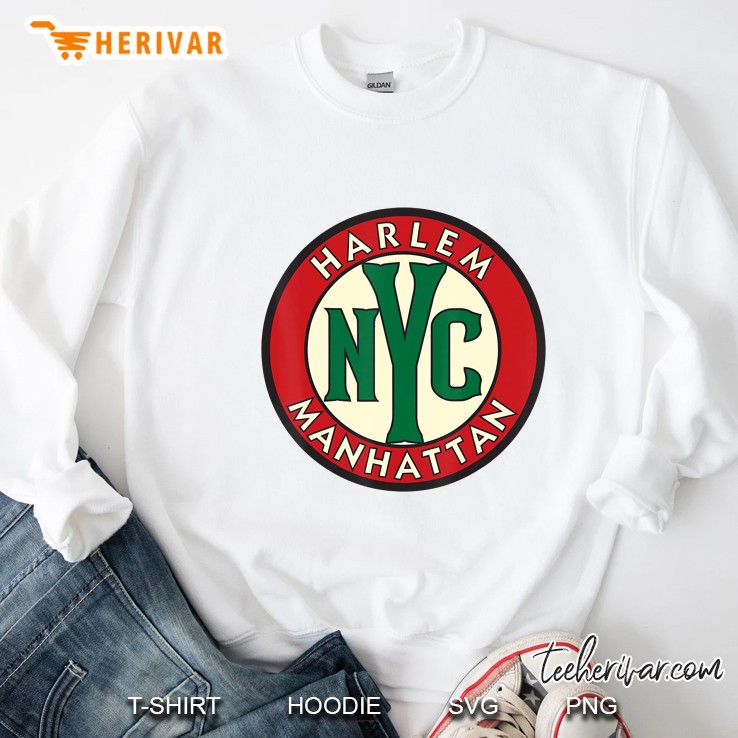 Harlem Manhattan Vintage Road Sign Sweatshirt