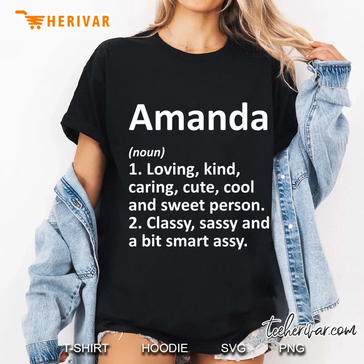 Amanda Definition Personalized Name Funny Birthday Hoodie