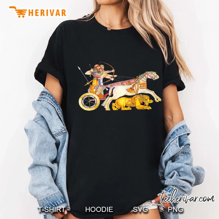 Assyrian King Lion Hunt Ladies Tee