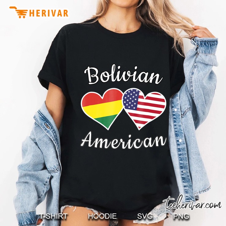 Bolivia Usa Shirt Bolivian American Ladies Tee