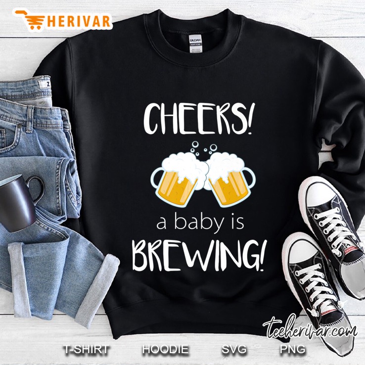 Cheers! A Baby Is Brewing! Cute Funny Beer Pregnancy Mugs