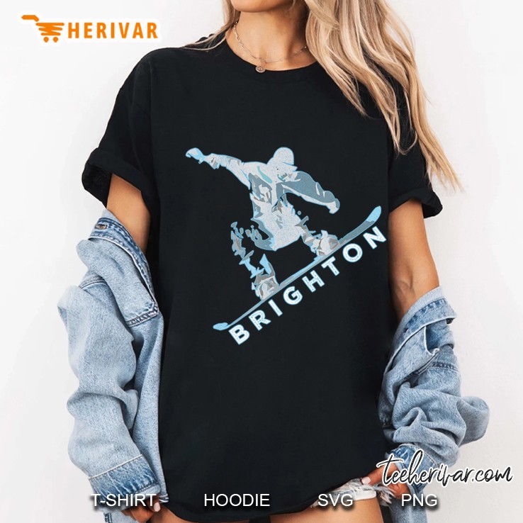 Cool Retro Brighton Snowboard Shirt - Brighton Ladies Tee