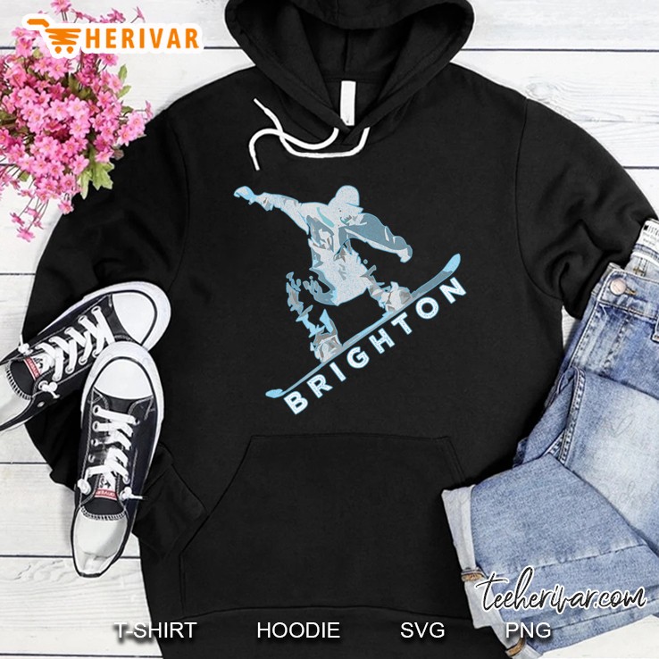 Cool Retro Brighton Snowboard Shirt - Brighton Hoodie