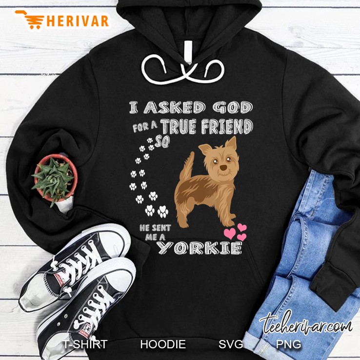 Cute Yorkie Gift For Yorkshire Terrier Dog Owner, Yorkie Mom Hoodie