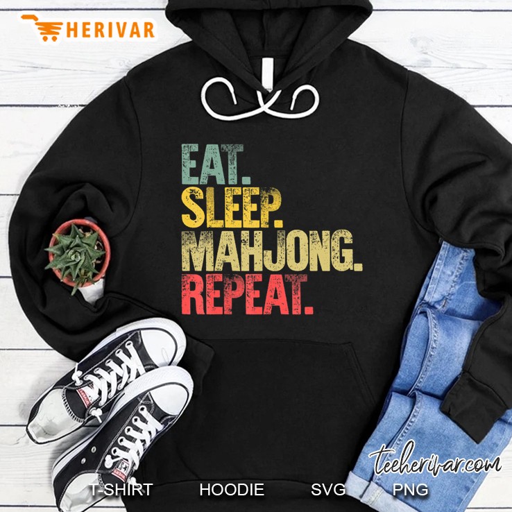 Eat Sleep Repeat Gif Eat Sleep Mahjong Repeat Hoodie