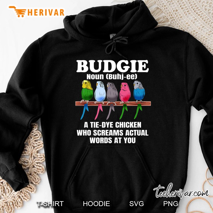 Funny Budgie Graphic Pet Bird Parakeet Budgerigar Gift Idea Hoodie