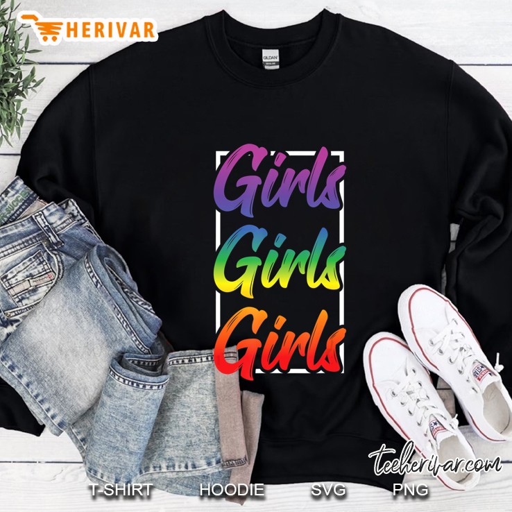 Gay Lesbian Pride Girls Girls Girls Lesbian Mugs