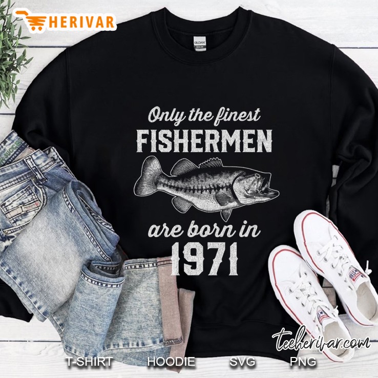 Gift For 49 Year Old Fishing Fisherman 1971 49Th Birthday Sweatshirt