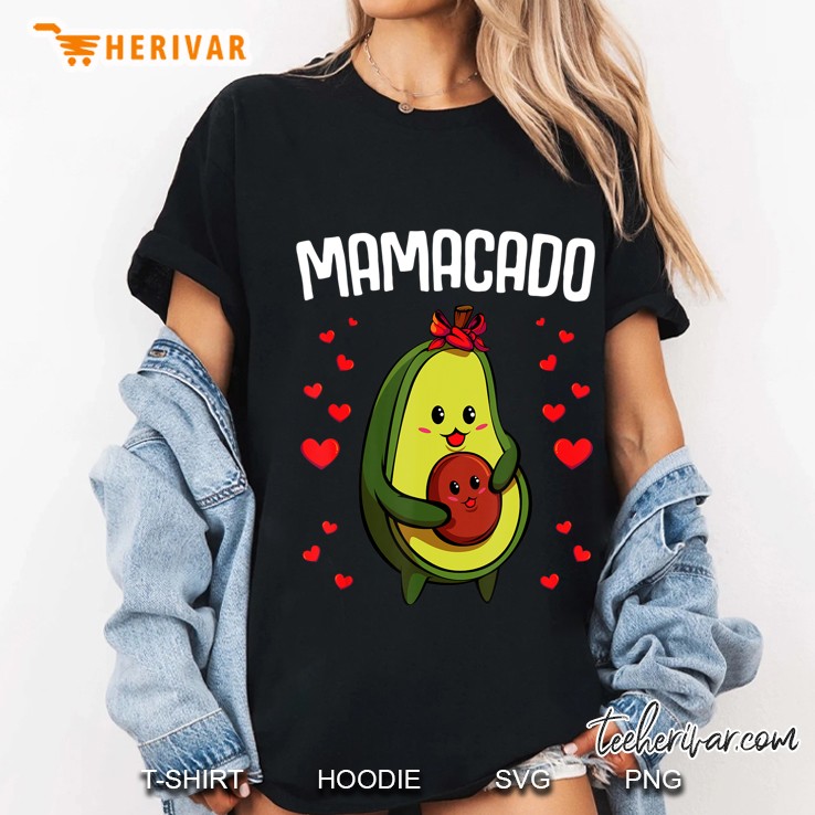 Mamacado Pregnant Funny Pregnancy Avocado Cute Adorable Ladies Tee