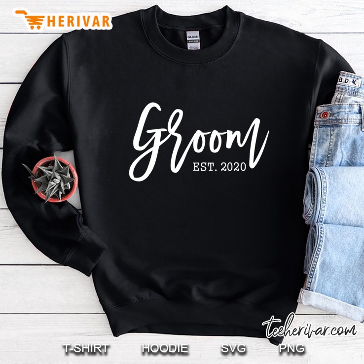 Mens Cute Present For Future Husband Soon To Be Mr Groom Est 2020 Ver2 Sweatshirt