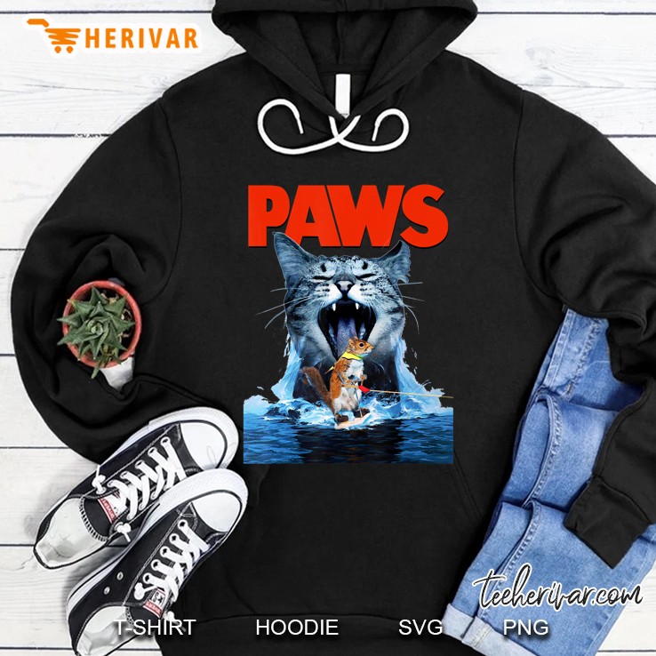 Paws Cat Lover, Horror Movie Parody Hoodie
