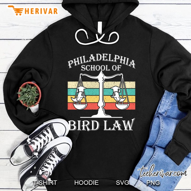 Philadelphia School Of Bird Law Vintage Bird Lover Gift Pullover Hoodie