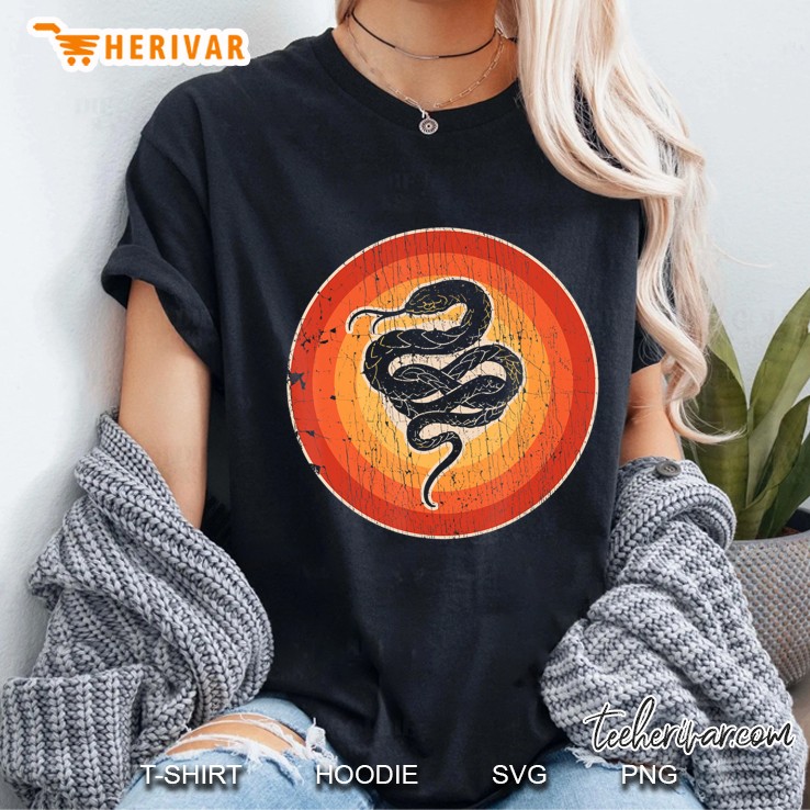 Snake Retro Vintage Style 60S 70S Men Women Gifts Animal Ladies Tee