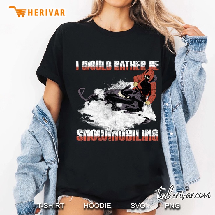 Snowmobile Snowmobiling Pullover Ladies Tee