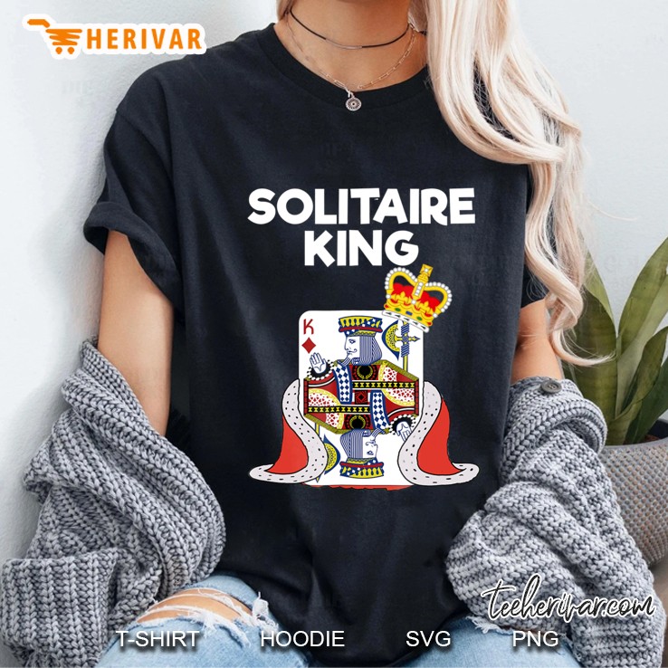 Solitaire Gift - Funny King - Card Game Ladies Tee