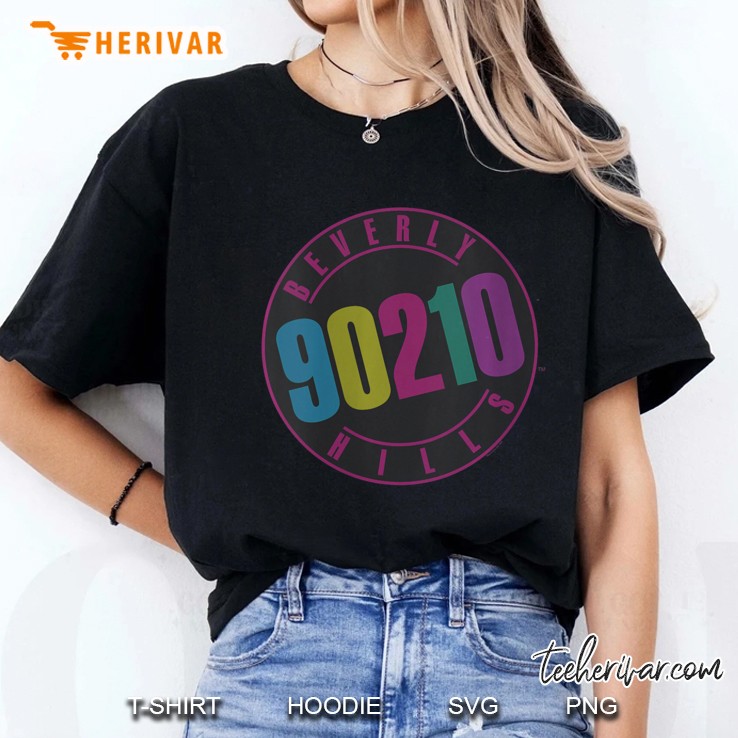 Womens Beverly Hills 90210 Logo V-Neck Hoodie