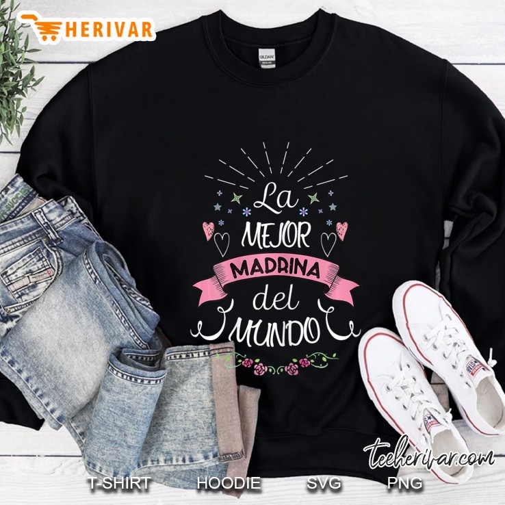 Womens Camisa La Mejor Madrina Sweatshirt