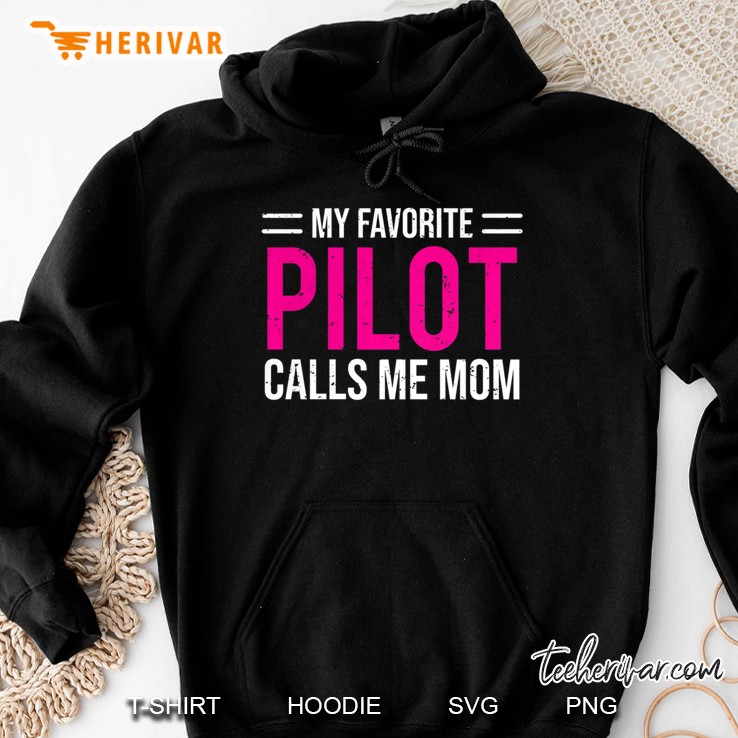 Womens My Favorite Pilot Calls Me Mom Cute Mother Premium Mugs