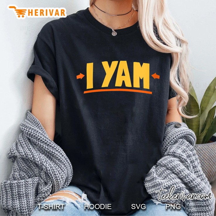 Womens She Is My Sweet Potato I Yam Couple's Matching Thanksgiving V-Neck Hoodie