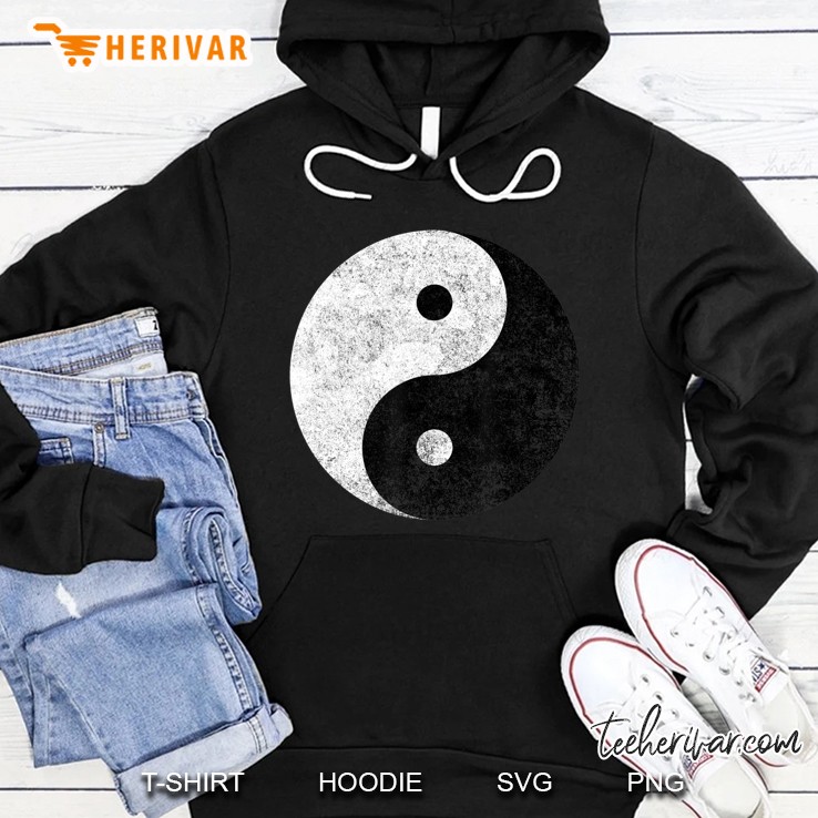 Yin Yang Symbol Tao Taijitu Yoga Peace Love Hoodie