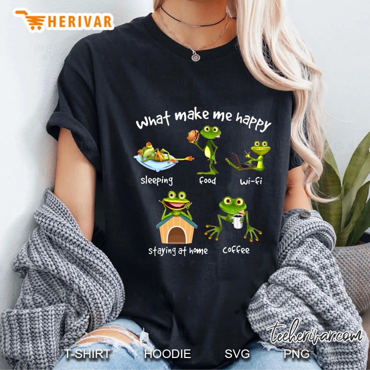 What Make Me Happy Frog Ladies Tee