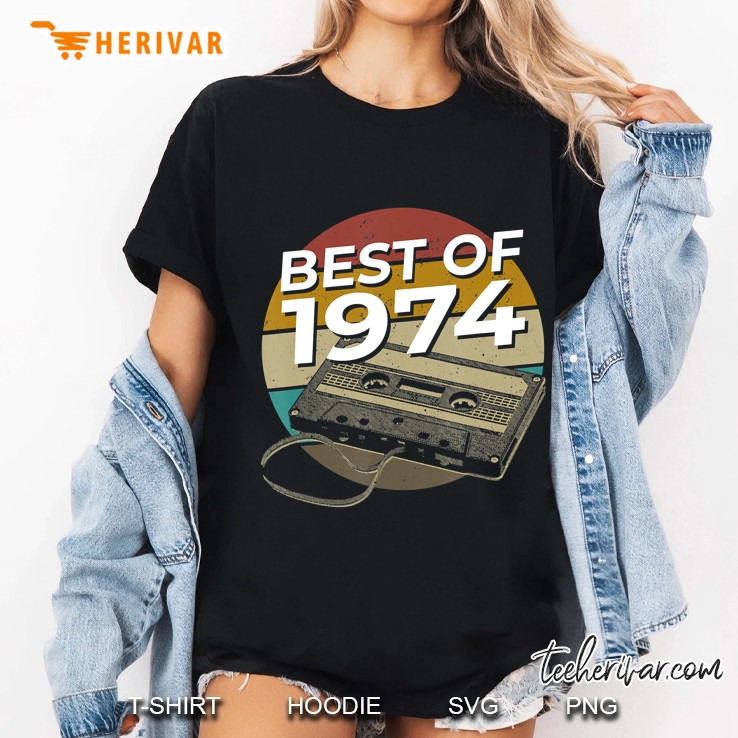 46 Years Old, Made In 1974, Vintage 46Th Birthday Ladies Tee