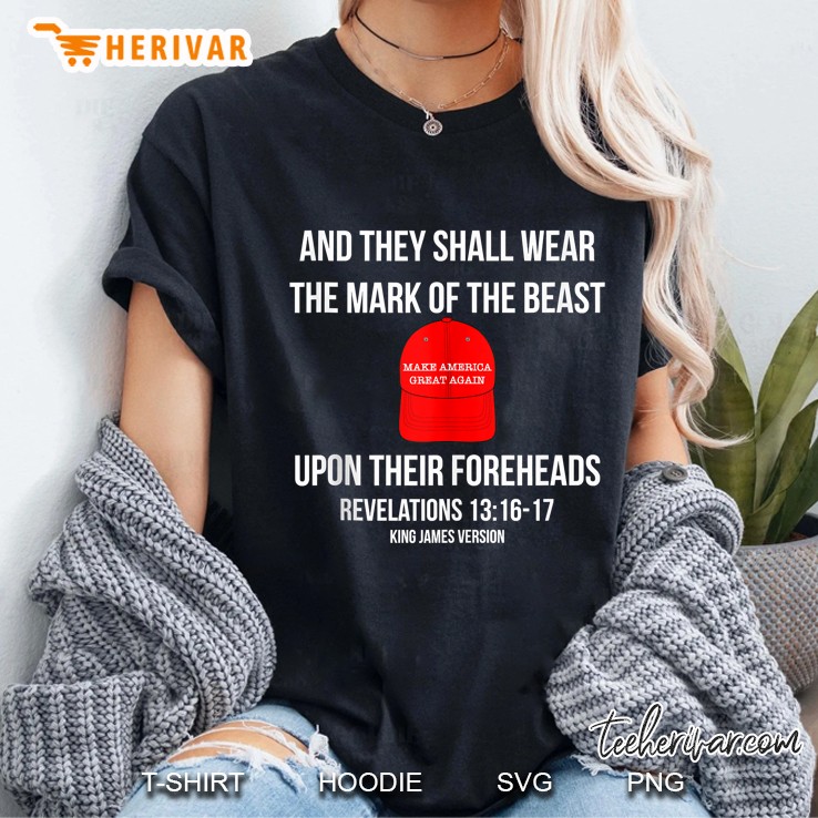 And They Shall Wear The Mark Of The Beast - Anti Trump Ladies Tee