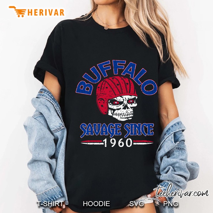 Billieve In Buffalo Savage Since 1960 Vintage Football Ladies Tee