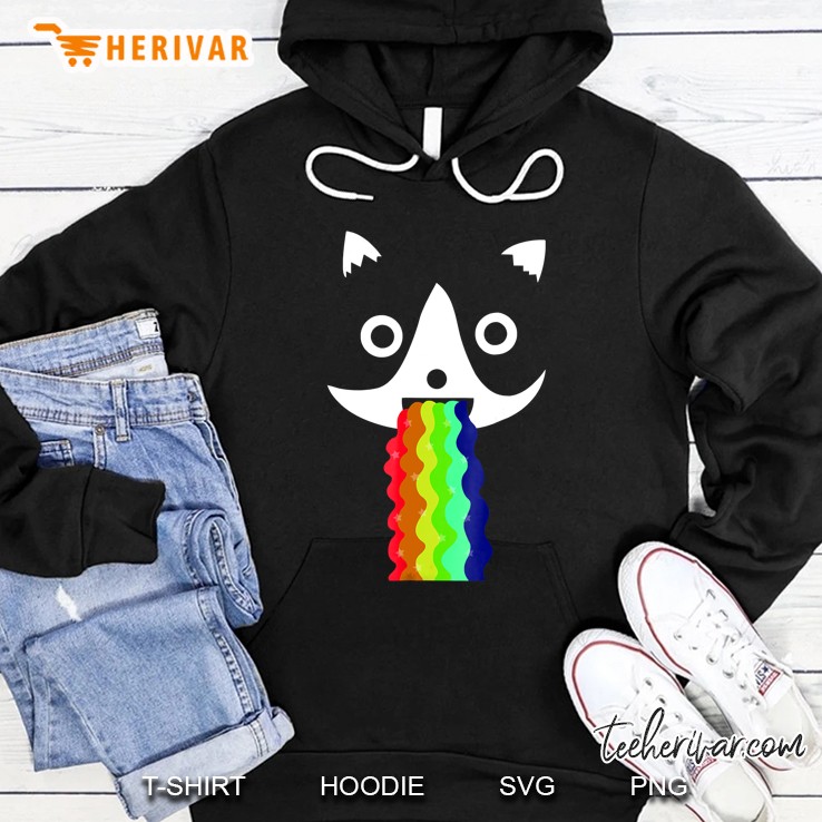 Cat Puking Rainbow Hoodie