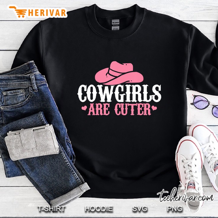 Cowgirl Vintage Pink Hat Western Cowgirl Sweatshirt