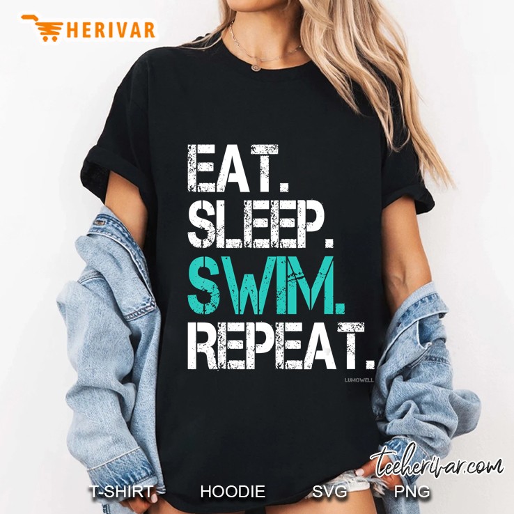 Funny Swim S Eat Sleep Swim Repeat Hoodie