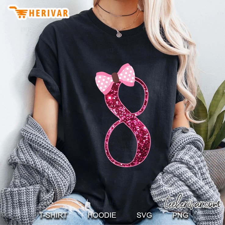 Girls 8Th Birthday Shirt - 8 Years Old Girl Bday Gift Ladies Tee