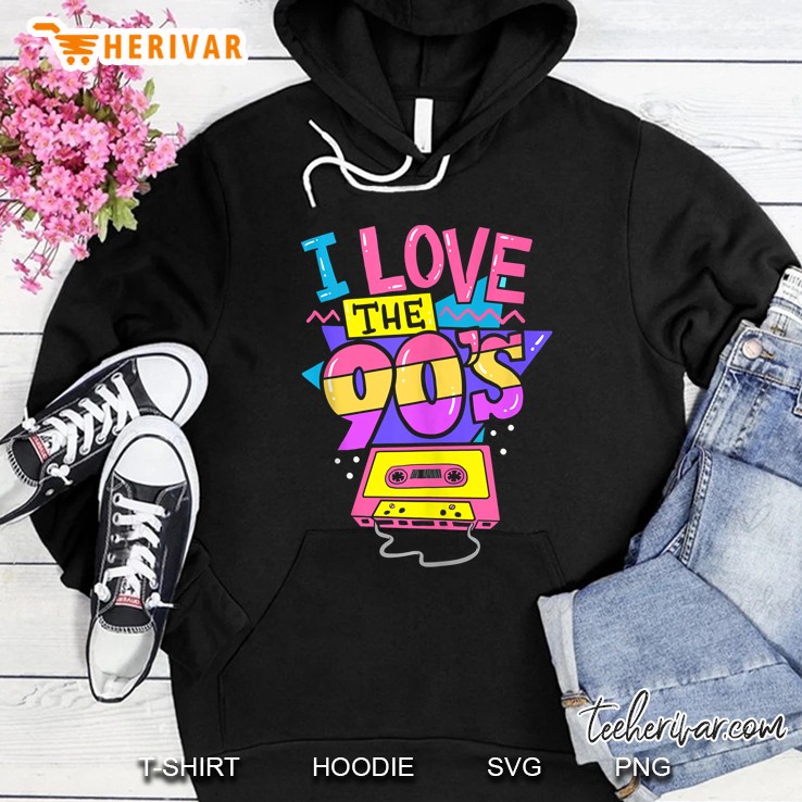 I Love The 90S Nineties Cassette Retro Disco Party Birthday Tank Top Hoodie
