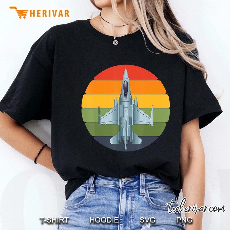 Jet Fighter Retro Jet Plane Pilot Gifts Kids Ladies Tee
