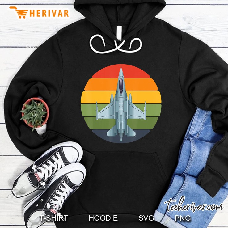Jet Fighter Retro Jet Plane Pilot Gifts Kids Hoodie